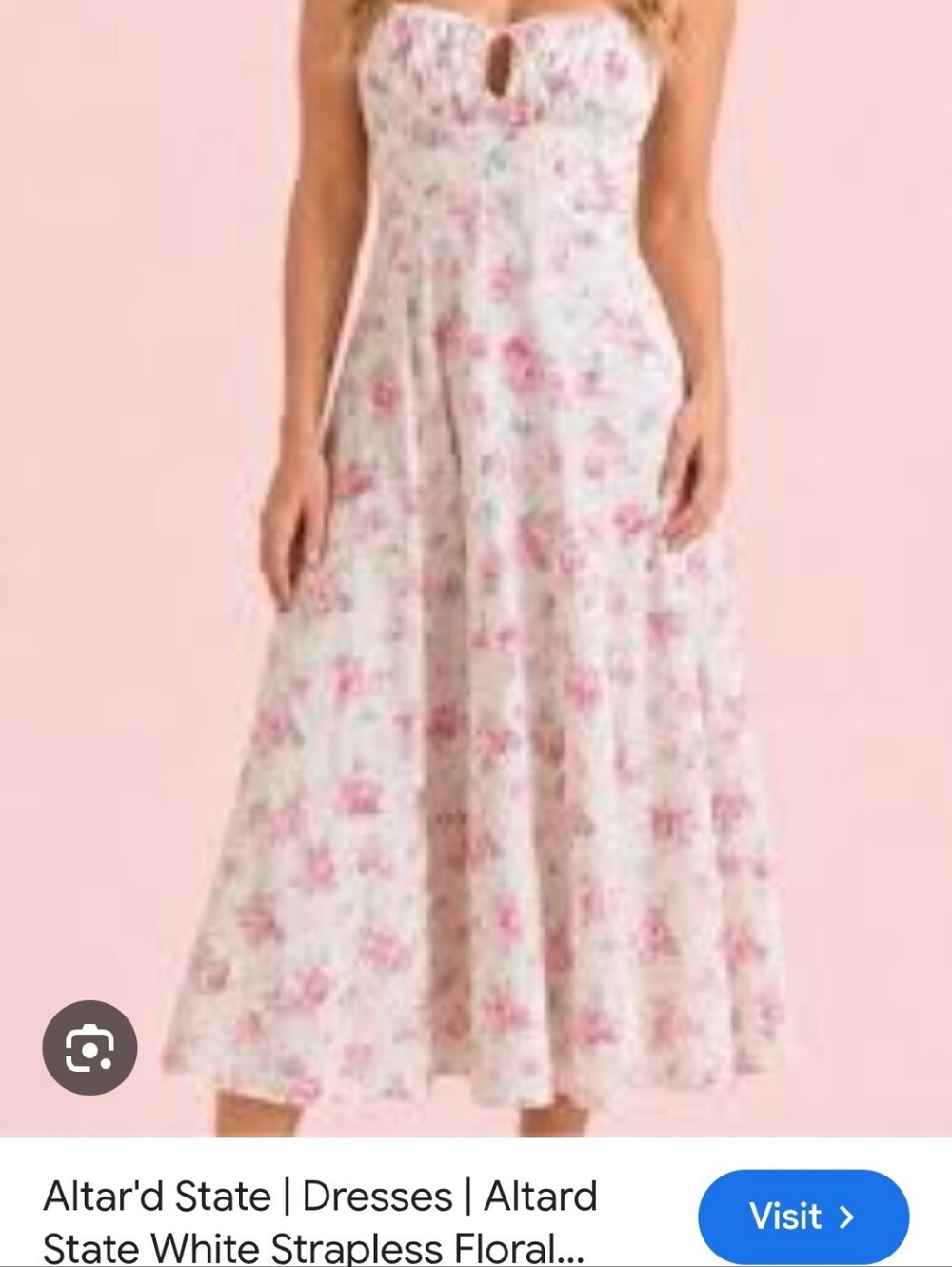 Vintage Rose Midi Dress Coquette Milkmaid Maxi Dress Sz XL NWT